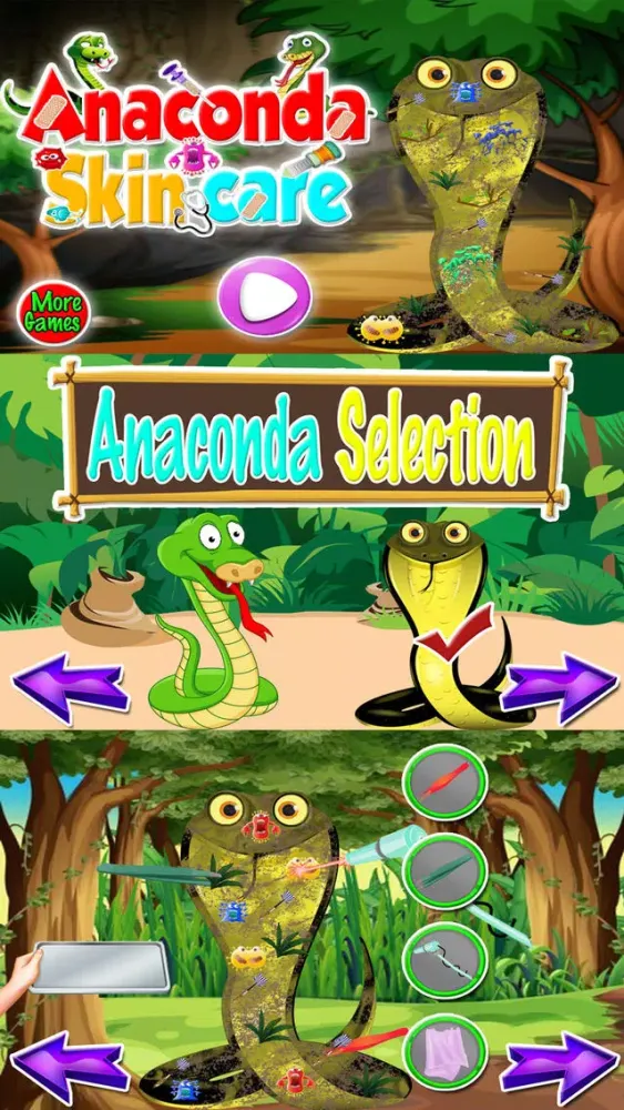 Crazy Anaconda Washing Salon & Cleaning Simulator স্ক্রিনশট